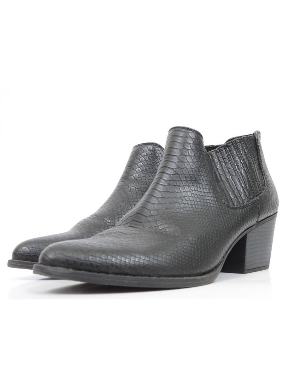 A.N.A Diablo Women’s 9M Reptile Print Memory Foam Ankle Boot Western Festival